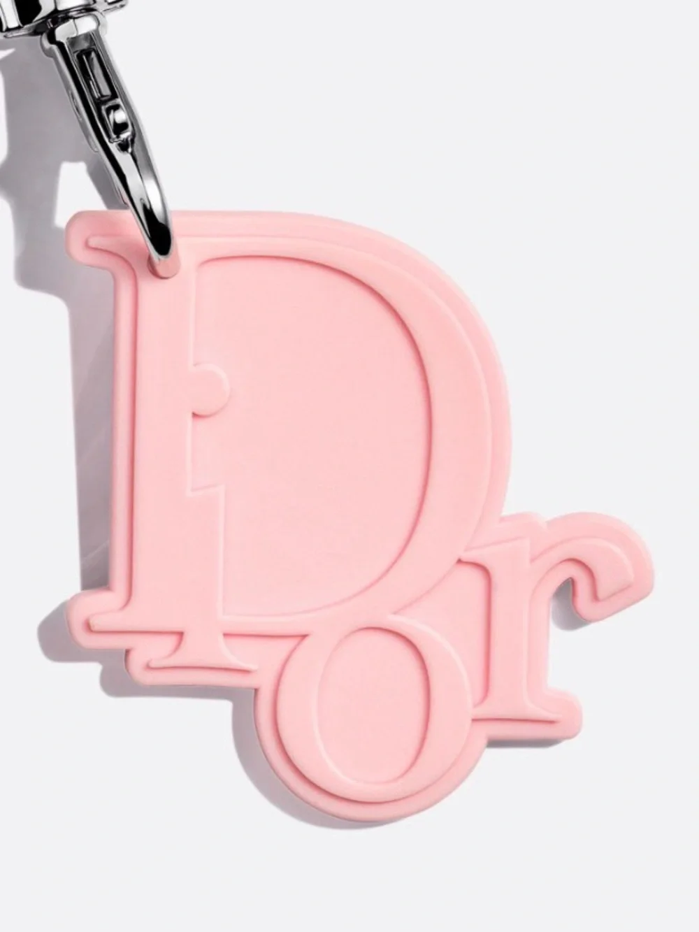 Dior Beauty Addict Rosy Glow Scented Pink Rubber Keychain W/ Charms - Picture 4 of 4